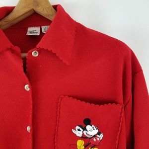 VTG Disney Store Mickey Fleece Jacket Medium